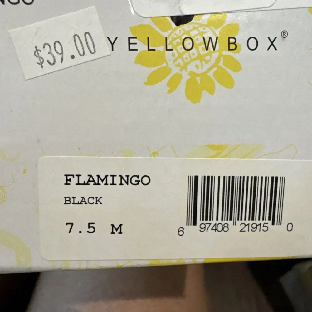 Yellow Box Women’s Flip Flops - Flamingo - 7.5M New